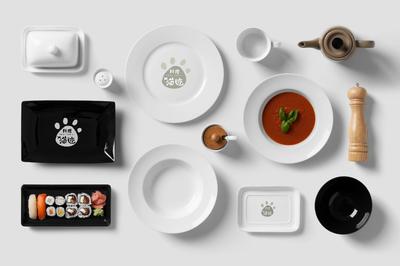 貓跡料理品牌設(shè)計 如何用高辨識度logo打造餐桌符號吸引力？